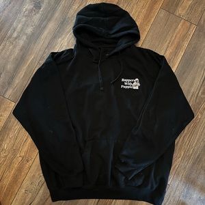 DOG LIMITED Rappers with Puppies Hoodie. Size XL